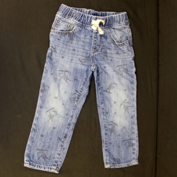Astronaut Denim Drawstring Jeans - Picture 1 of 4